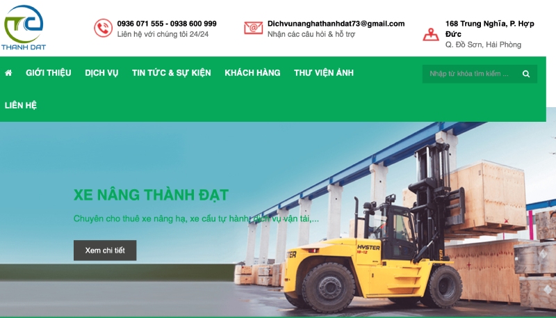 thuê xe nâng Hải Phòng