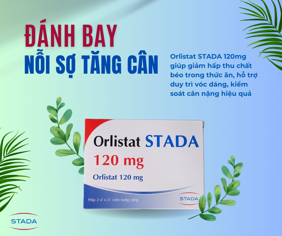 thuốc giảm cân Orlistat STADA 120mg 